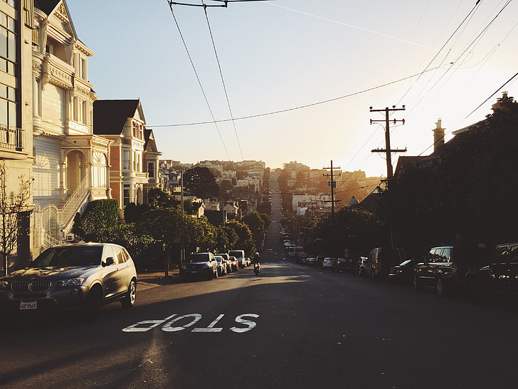 Сан Франциско, улица, квартал, село, Домашно огнище, на живо, град