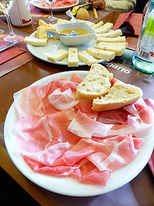 skinke, Friuli, Italia, spise