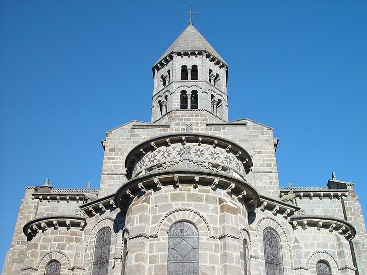kerk, roman, Romaanse kunst, Romaanse kerk, Auvergne