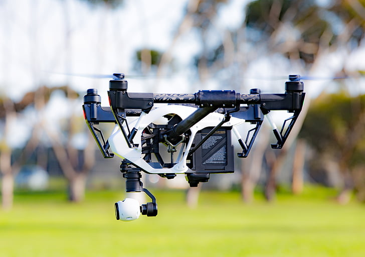 Drone, Luchtfoto, technologie, externe, vliegen, camera, onbemande