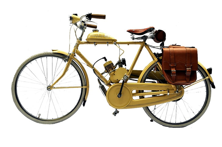 bicykle, staré, motorizované