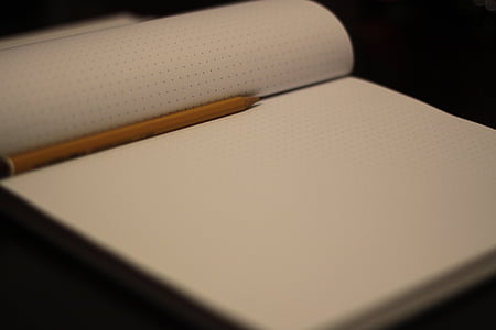 Foto, ceruzka, biela, náčrt, papier, Poznámkový blok, notebook