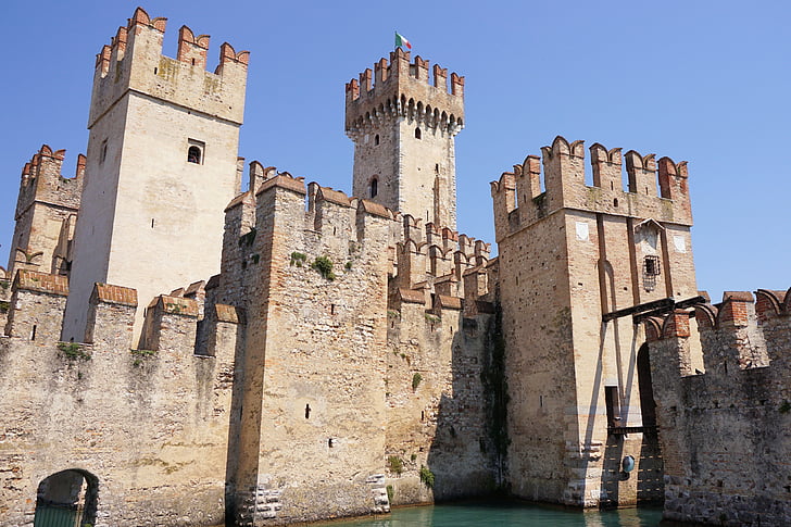 Castle, slot, knight's castle, middelalderen, væg, fæstning, Italien