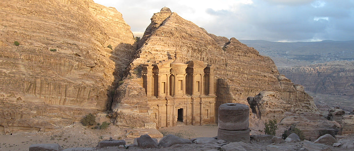 Petra, ruínas, Jordânia, antiga, história