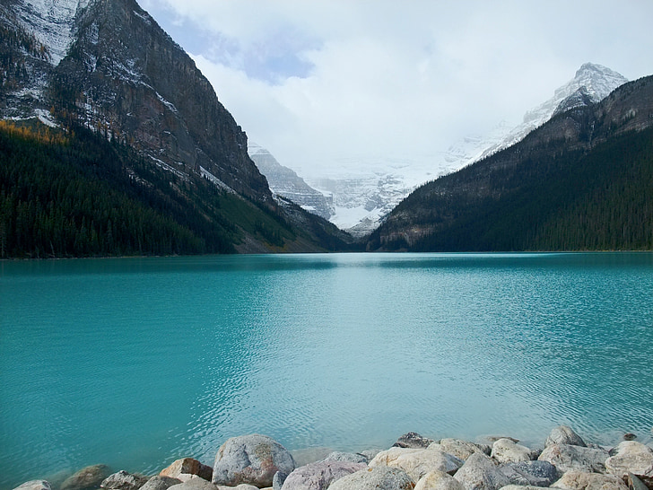 Lake louise, Canadá, Lago, naturaleza, montaña, al aire libre, Scenics
