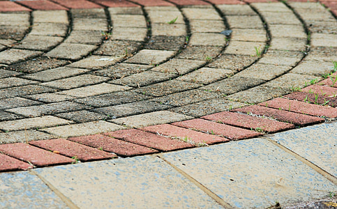 paving, stones, tiles, curved, curves, pavement, floors