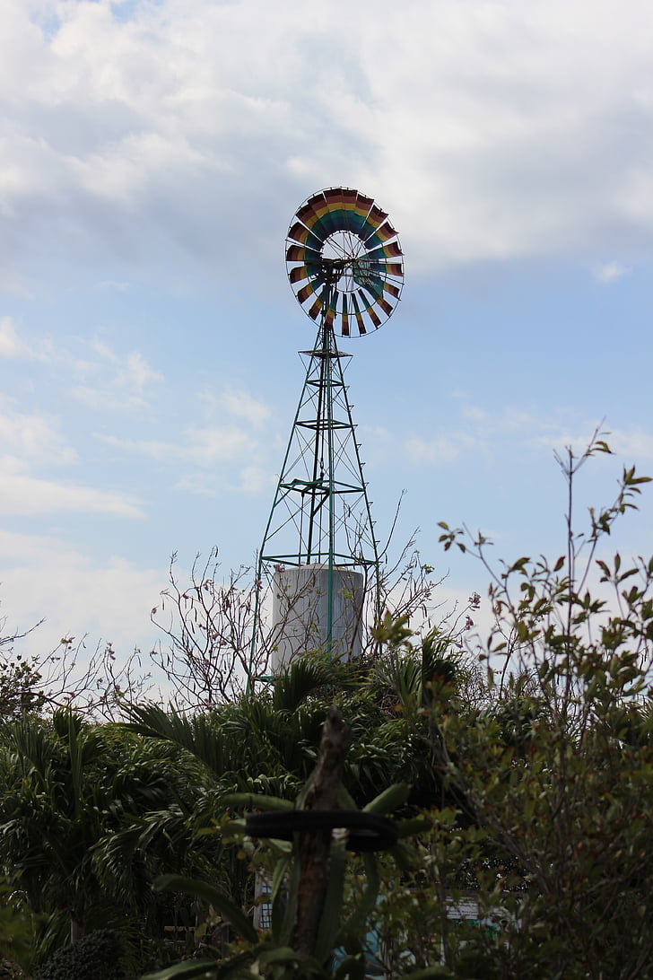 moinho de vento, cênica, fazenda, viagens, rural, vento, zona rural