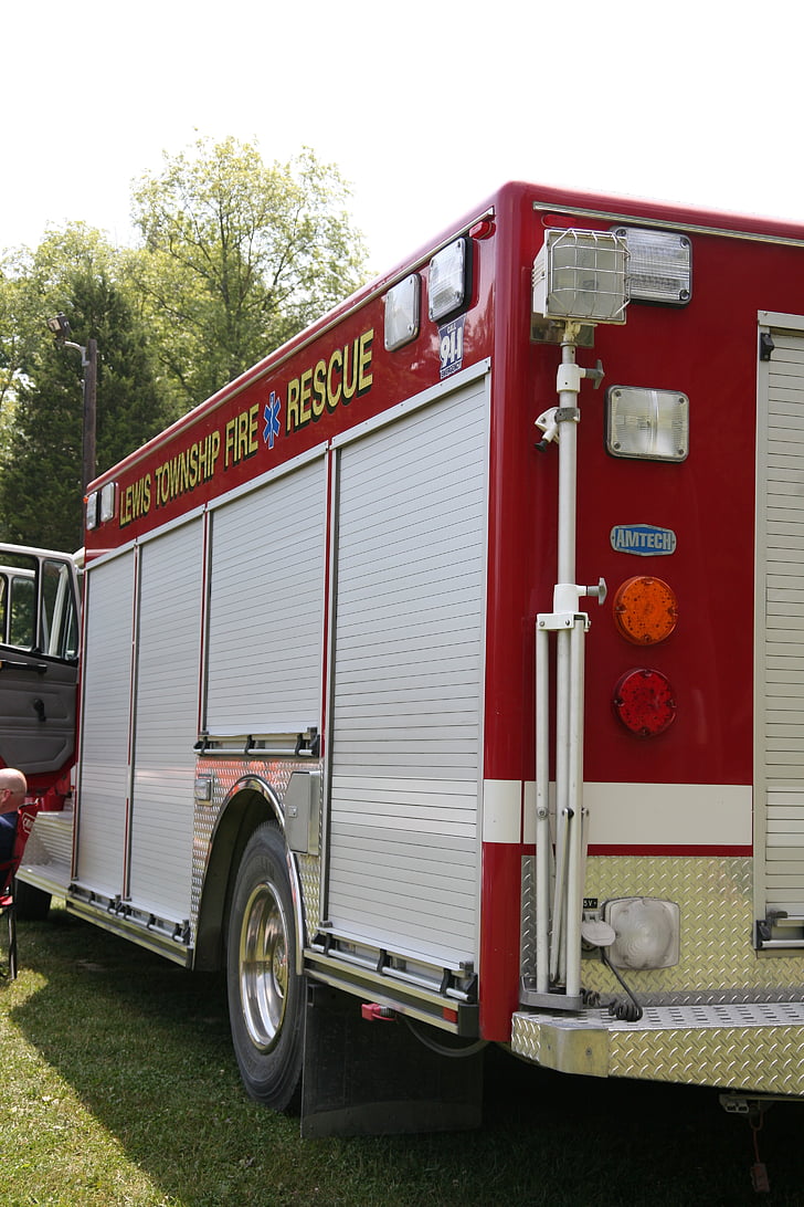 tulekahju, veoauto, punane, sõiduki, erakorralise, tuletõrjuja, Päästeameti