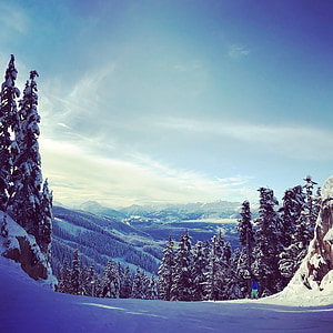 캐나다, 휘슬러, 눈, 영국, 산, 밴쿠버