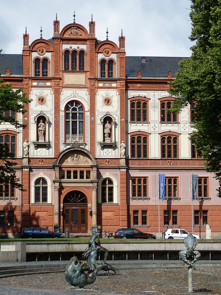 Rostock, Mecklemburgo pomerania occidental, capital del estado, históricamente, edificio, arquitectura, ladrillo
