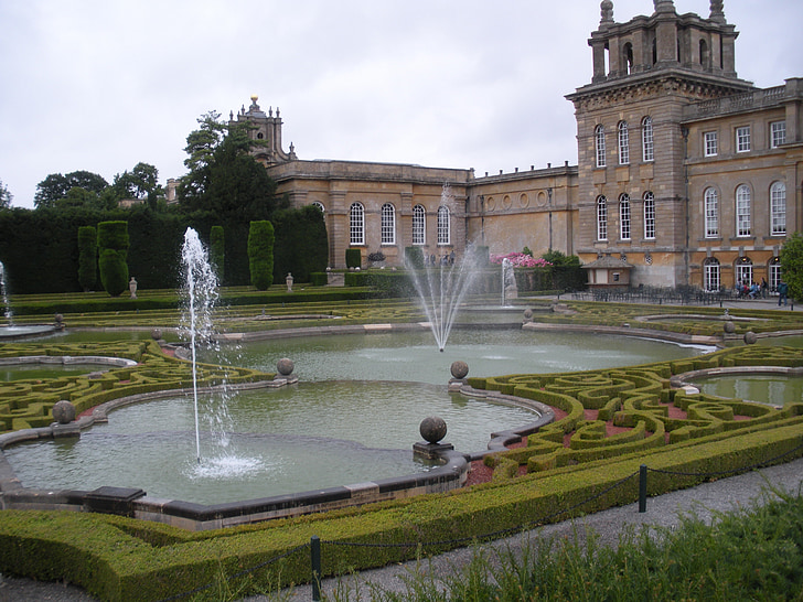 Blenheim, Palace, Veľká Británia, veľký palác, Honosný dom, Anglicko, Zobrazenie