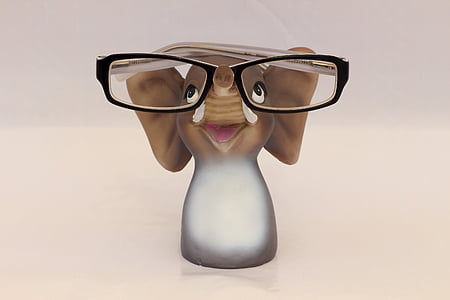 elefante, óculos, suporte de óculos, óculos de leitura, óculos