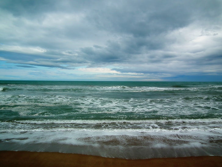 Mar, ona, sorra, platja, natura, felicitat, l'aigua