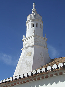 chaminé, アルガルヴェ地方, típico, 典型的です, 煙突, ポルトガル, 屋根