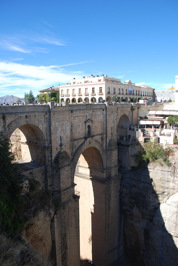 runde, Bridge, roman, arkitektur, viadukten, Spanien, Andalusien