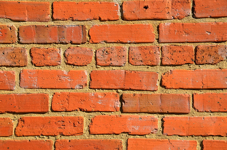 red brick, wall, background, backdrop, brick, red, building