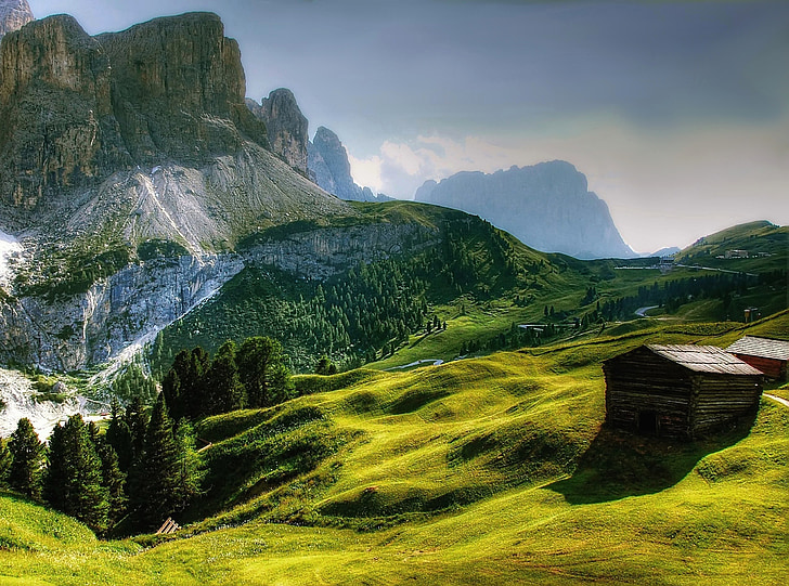 Dolomity, góry, południowy tyrol, alpejska, Włochy, listę światowego dziedzictwa UNESCO, Trydent