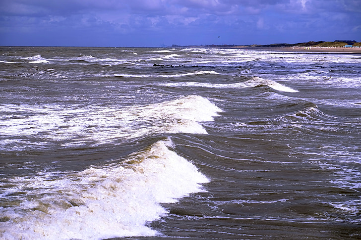 хвилі, море, океан, стороні