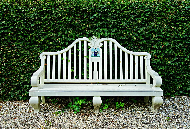 bench, seat, furniture, wood, wooden bench, sitting, garden