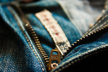 邮编, 拉链, 飞, 牛仔裤, 蓝色, 口袋里, 时尚