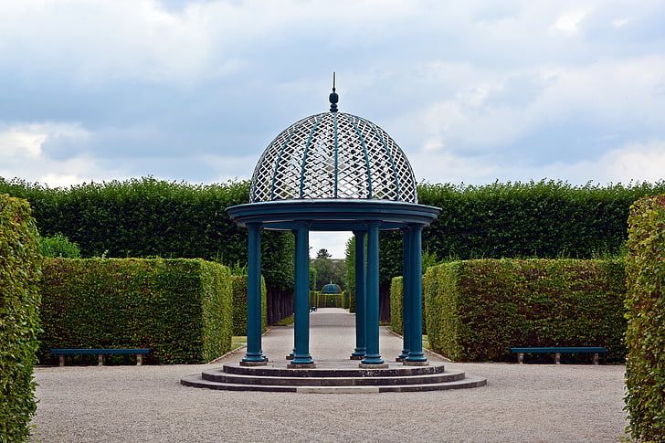 Pavilion, Park, Herrenhäuser gardens, Hanover, Puutarha, pylvään
