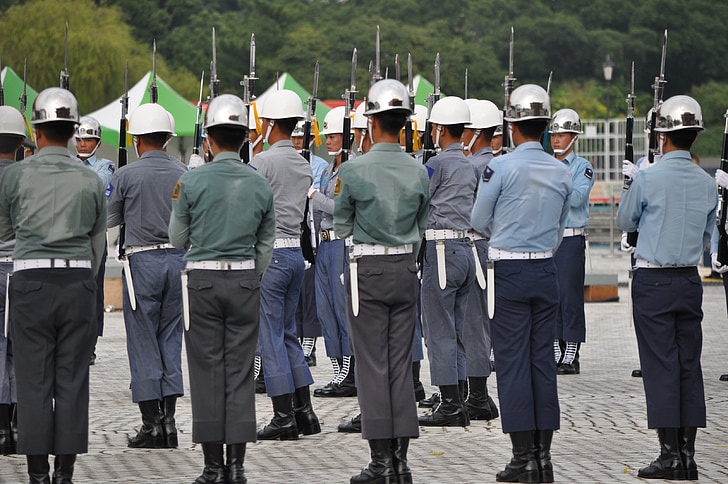 soldier, honor guard, taiwan