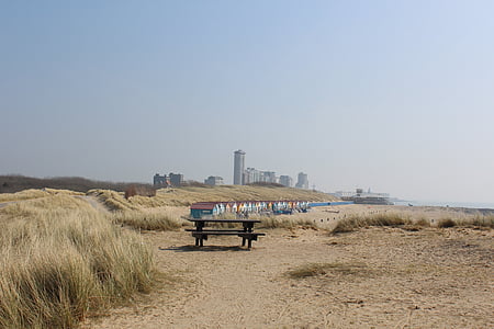 Strand, Boulevard, Düne, Meer, Tourismus, Sand