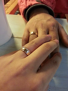 tangan, Pasangan, pernikahan, cincin, cincin kawin, Pasangan
