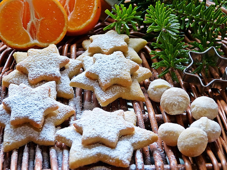cookie-k, Karácsony, Advent, makadámia, dió, Miklós, cookie-vágó