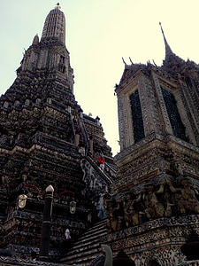 Wat arun, medida, Templo de, arquitetura, Tailândia, religião, Budismo