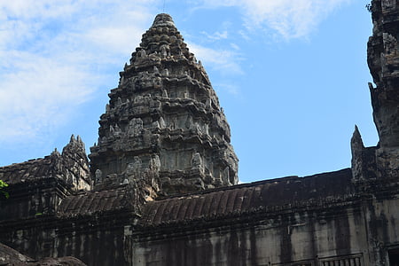 Angkor wat, Cambodja, het platform, Landmark, ruïne, Boeddhisme, toren