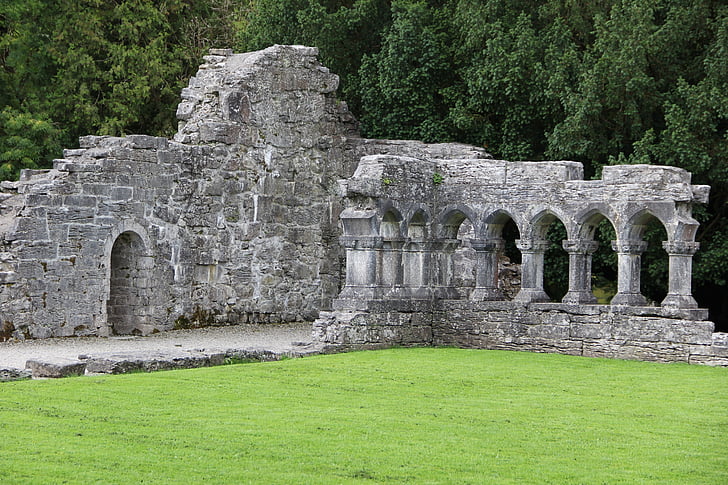 Abbey, Írország, ír, építészet, kolostor, gótikus, kő