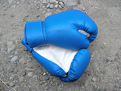 boxe, sport, gants, forte