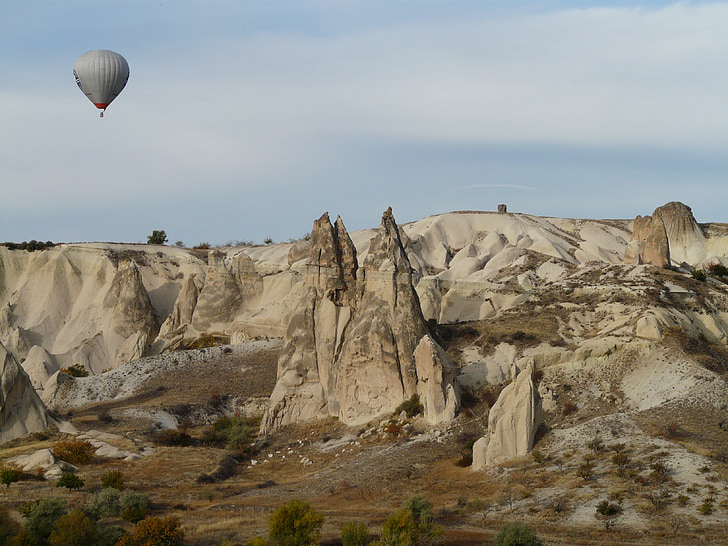 αερόστατο ζεστού αέρα, μπαλόνι σε αιχμαλωσία, βόλτα με αερόστατο, αθλήματα αέρα, μύγα, Καππαδοκία, Τουρκία