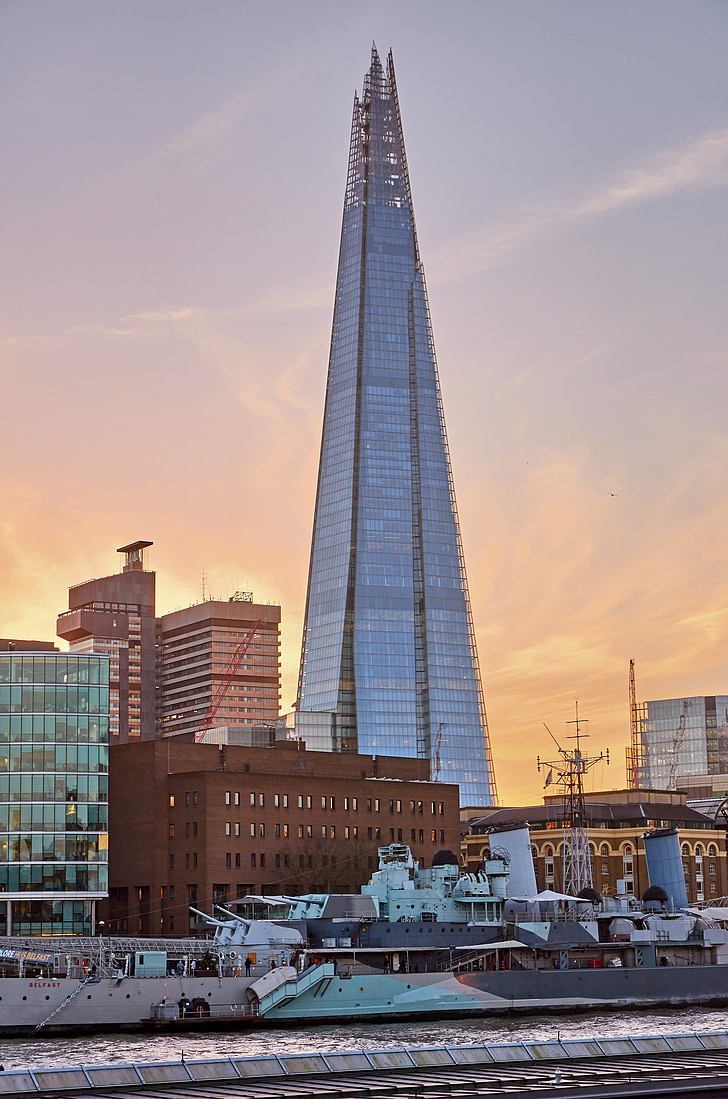 střípek, Londýn, Architektura, Anglie, Spojené království, orientační bod, budova