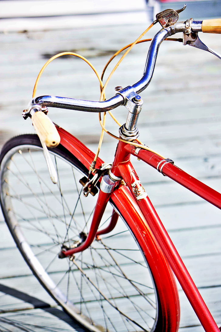 dviratis, dviratis, transportas, transporto rūšis, ciklas, lauke, gatvė