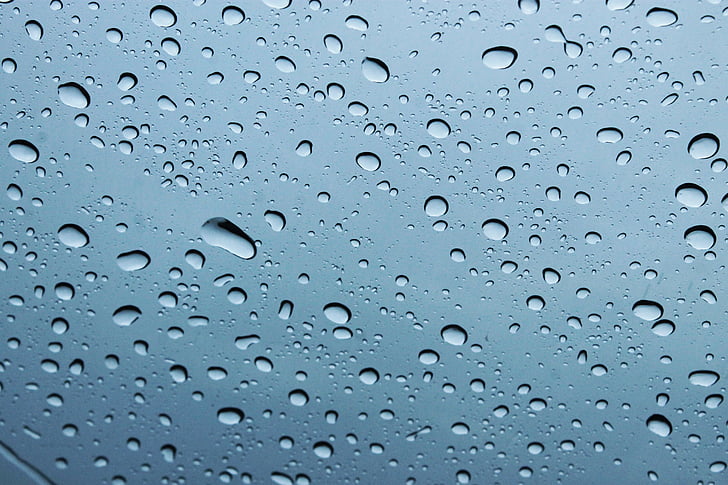капли, дождь, мокрый, воды, капля воды, капли дождя, абстракция