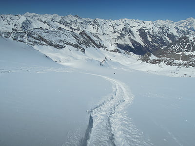Gran paradiso, montagnes, ski-alpinisme, Alpes