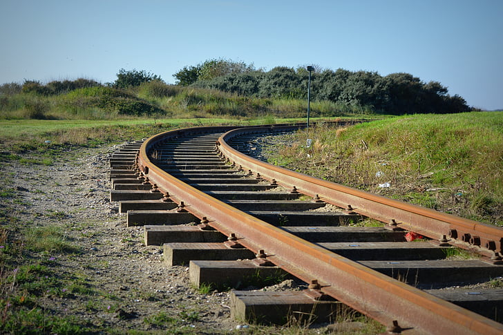 railway, rails, tracks, transport, train track