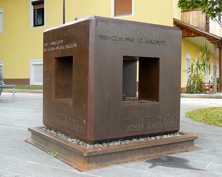 War memorial, minne, KZ, Konzentrationslager, Rosegg, Kärnten, Österrike
