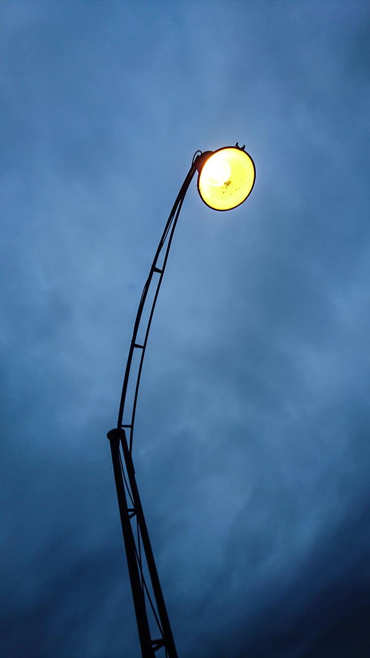 lantaarn, licht, straat lamp, lamp, verlichting, metaal, nacht