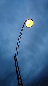 linterna, luz, Lámpara de calle, Lámpara, iluminación, metal, noche