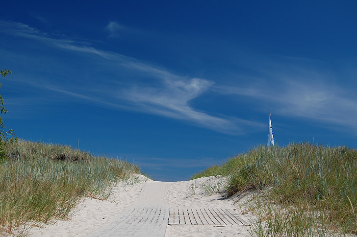 beach, sand, oland, holiday, summer, dunes, himmel