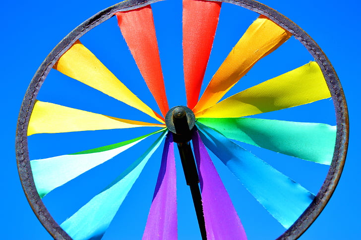 farve, farve, vind, hjulet, spin, farverige, farverige