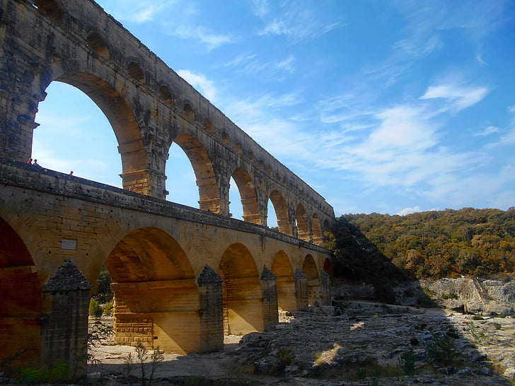 Zuid-Frankrijk, Frankrijk, muis du garde, brug, het platform, UNESCO, Romeinse