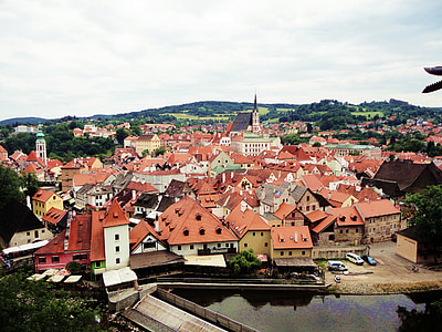 République tchèque, corde de cesky krumlov castle, boucle de cesky krumlov castle, l’Europe, europe de l’est