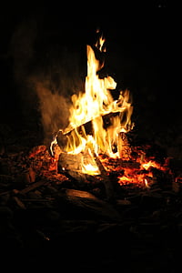 fire, flames, bonfire, burning, flame, torches, heat