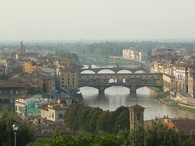 Ponte vecchio, Firenze, arkitektur, Italien