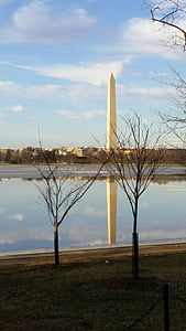 DC, Washington dc, district of columbia, getijde bekken, reflectie, rivier, Bay