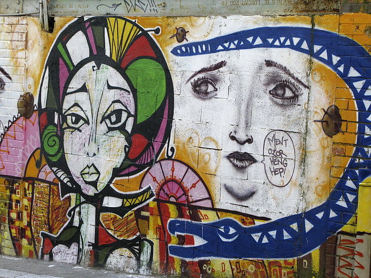 graphiti, lukisan, Tag, seni jalanan, bom, mural, artistik